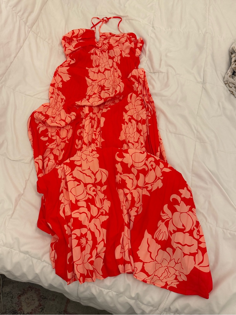 NWT size M Commense Pink and Coral Floral Dress